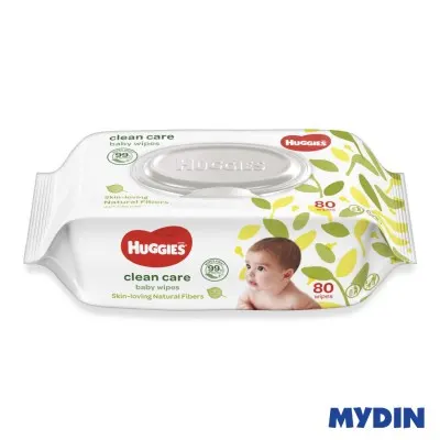 Huggies Clean Care Baby Wipes 80S