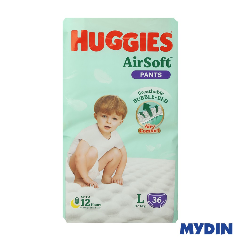 Huggies Airsoft Pants Super Jumbo, L36