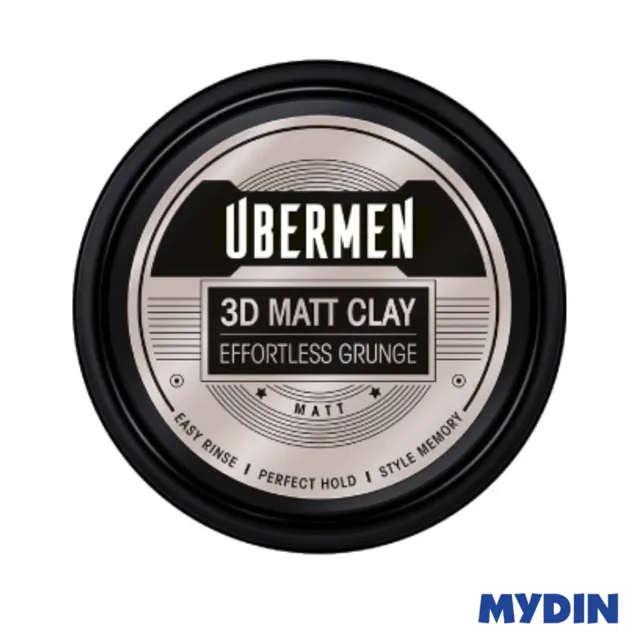 Uber Men Hair Wax, 70g, 3d Mtt Cly
