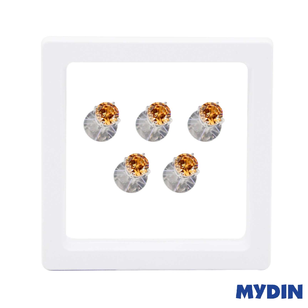 Armaan Button Zircon Chpg 7mm Sachdc-15