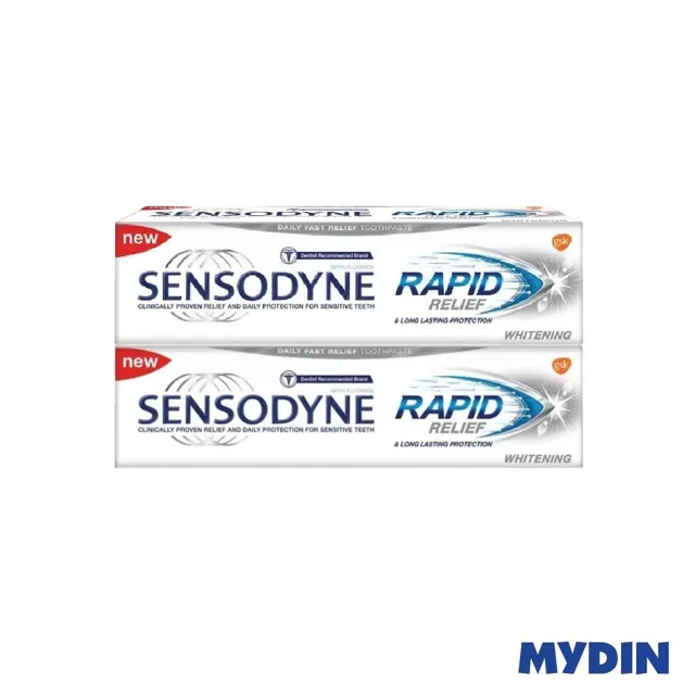 Sensodyne Tp Rapid Relief White 100gx2