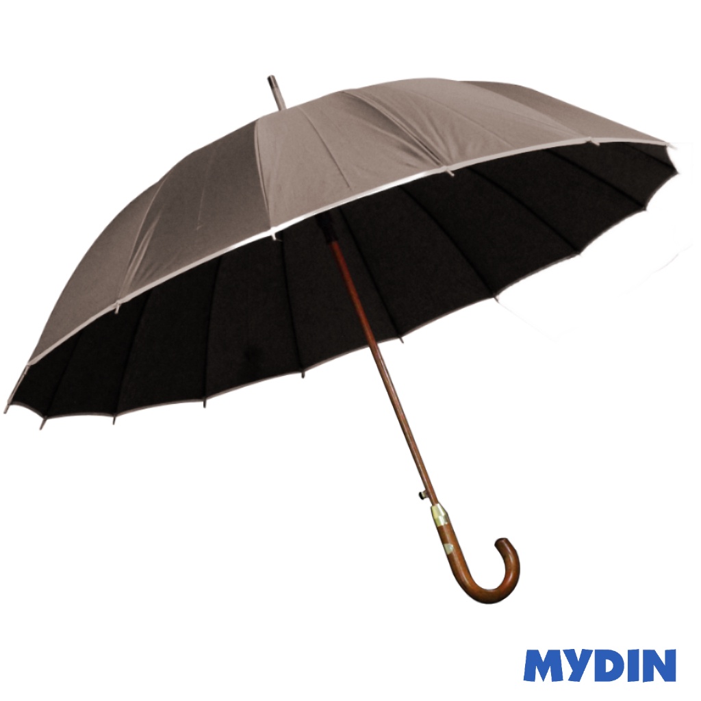 Umbrella Long Brown 25in 1219ryxcb-06