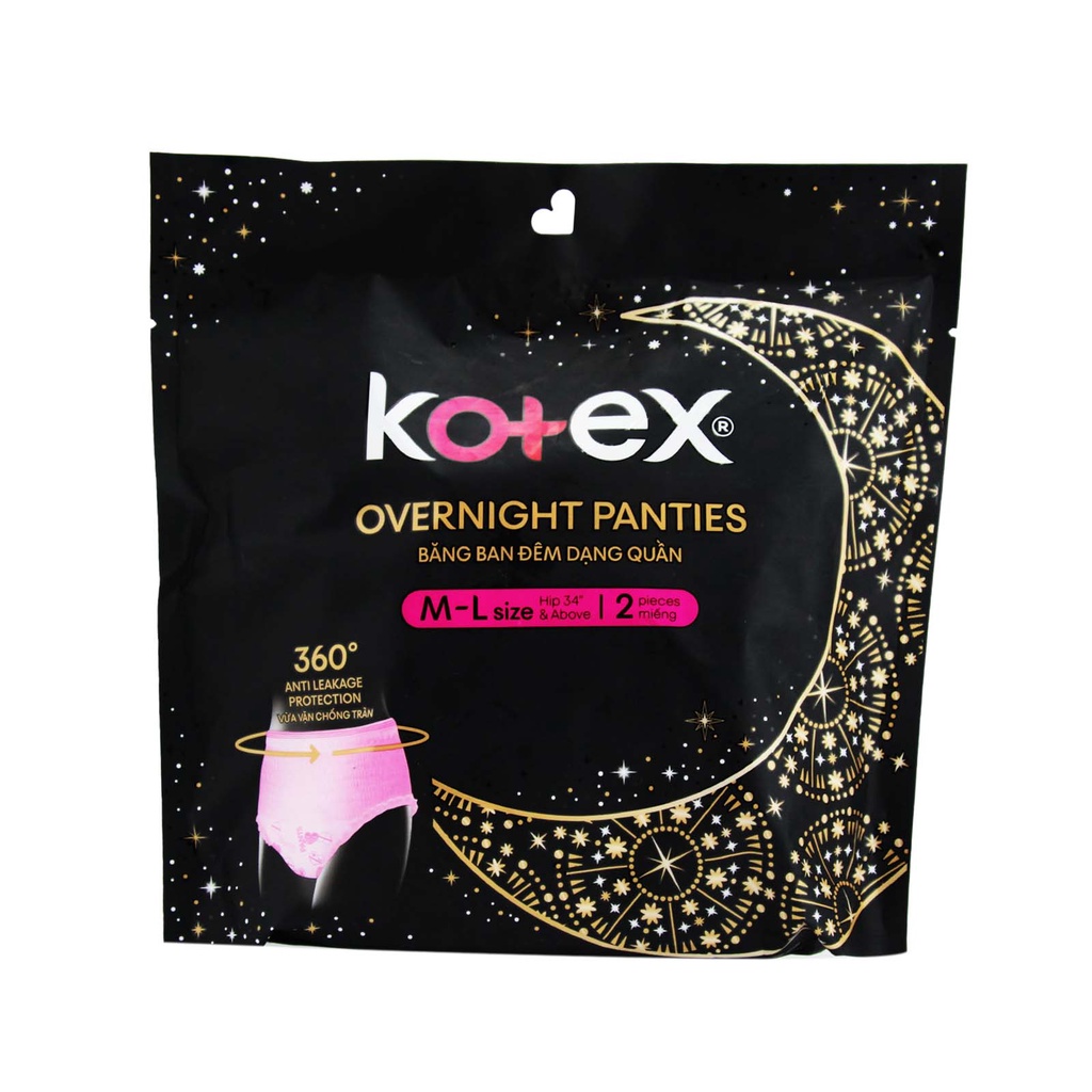 Kotex Overnight Pants M-L 2S