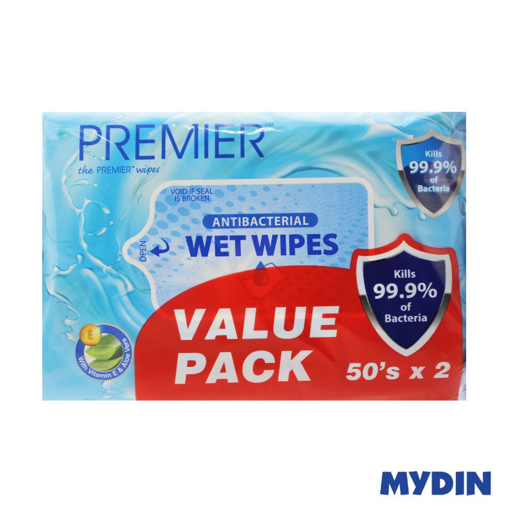 Premier Sanitazing Wipes 50×2