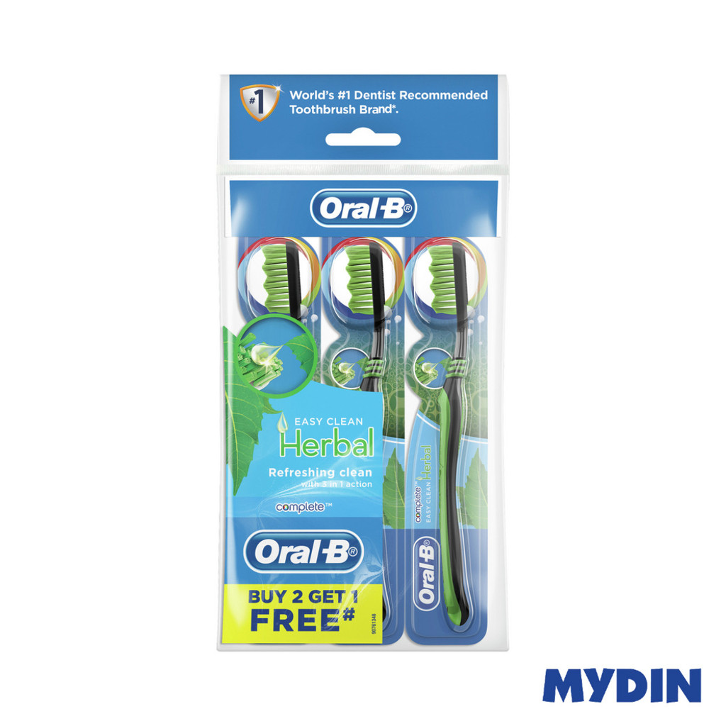 Oral B T/brsh Cmpt Easy Cln Hrbl B2f1