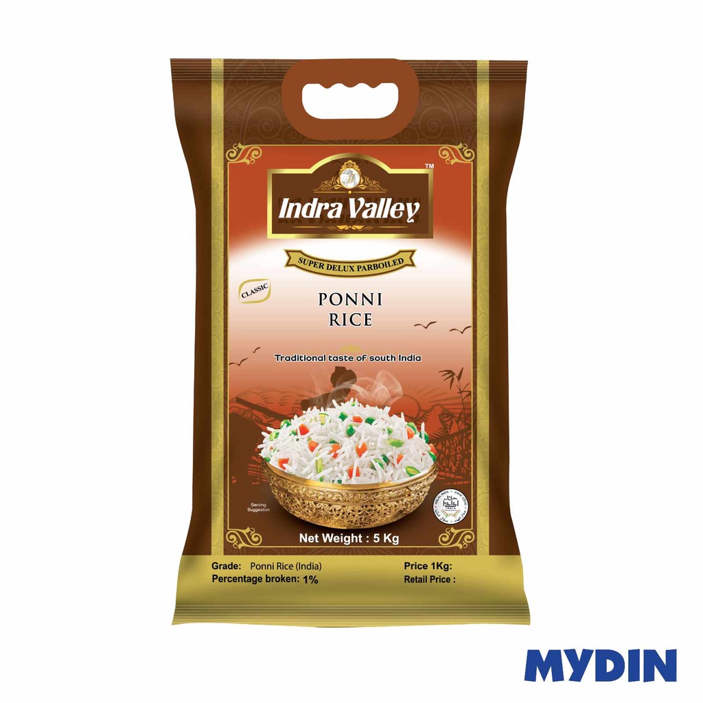 Indra Valley Parboiled Ponni 5kg