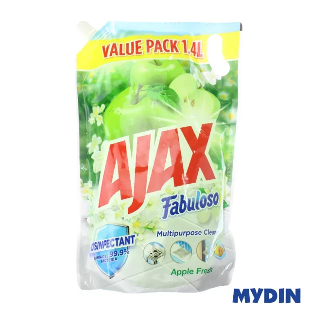 Ajax Floor Cleaner Ref, 1.4L, Apple