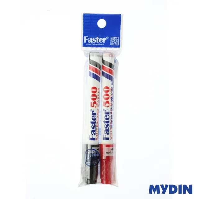 Faster Mkr Wht Brd Mf500, 2S, Blkred