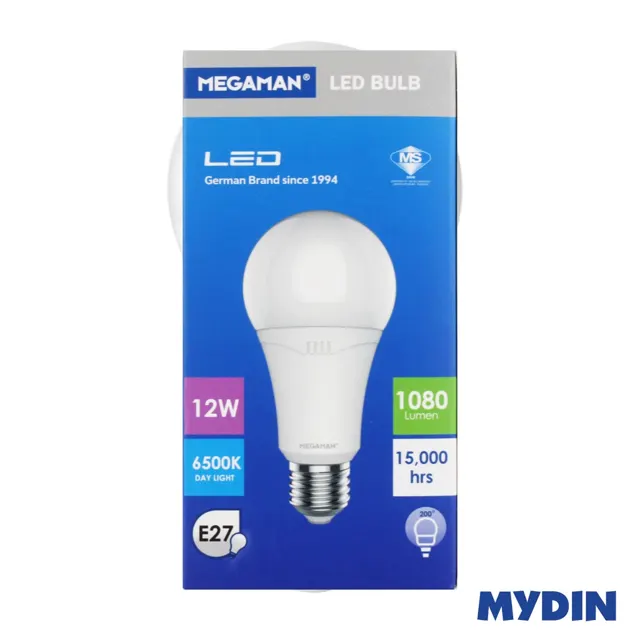 Megaman Led Bulb A65 12w E27 D/lgt Srm