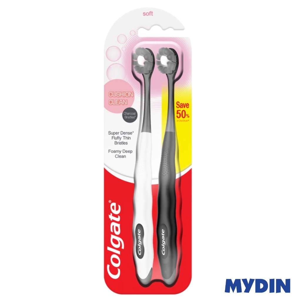 Colgate T/brush Cushion Clean Char 2S