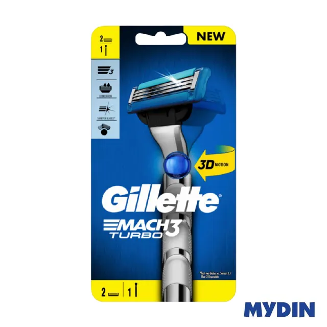 Gillette Mach3 Turbo System Razor 3d
