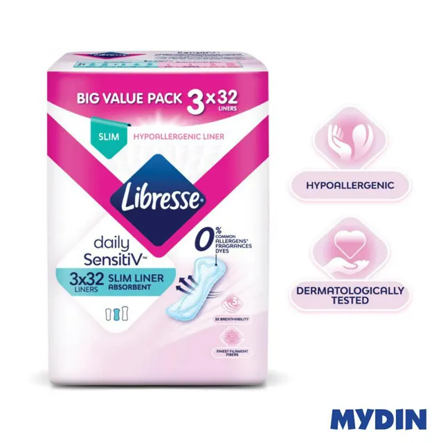 Libresse D/sirih Lin Slim 15cm 3×32s