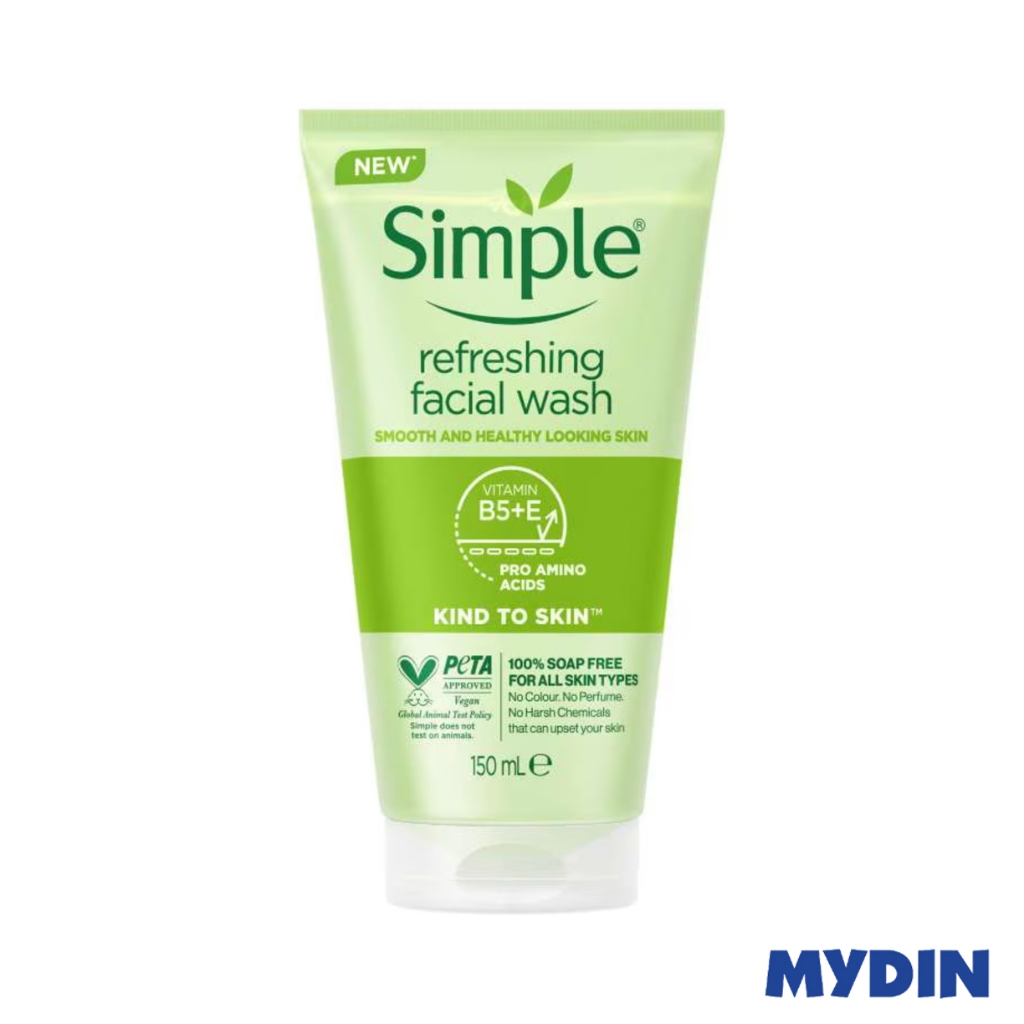 Simple Kind To Skin Refresh F/wash 150ml