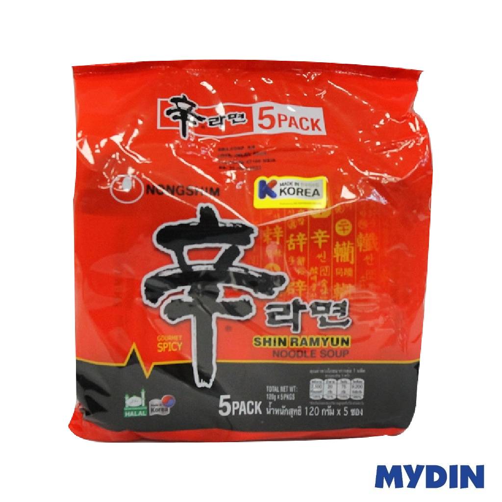 Nongshim Shin Korea Ramyun 5×120g