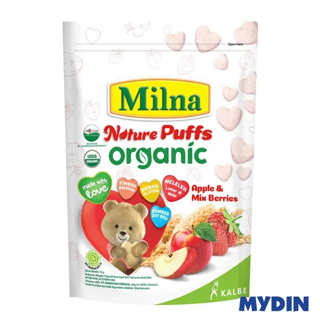 Milna Puffs Orgnc, 15g, A/mx/brrs