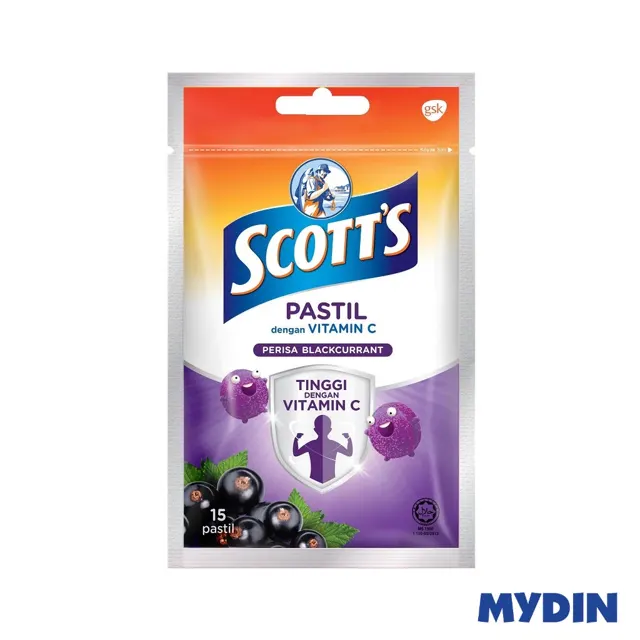 Scotts Vit C Past Blackcurrant 15S