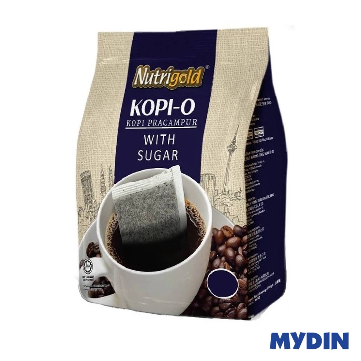 Nutrigold Kopi O W/sugar 25gx17s