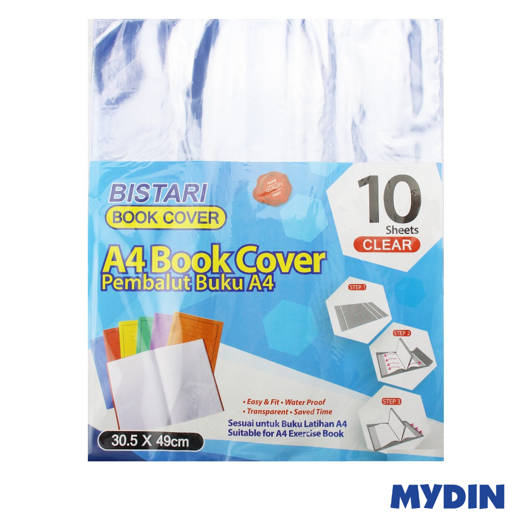 Bistari Wrap Book A4 Pvc 10S Clear