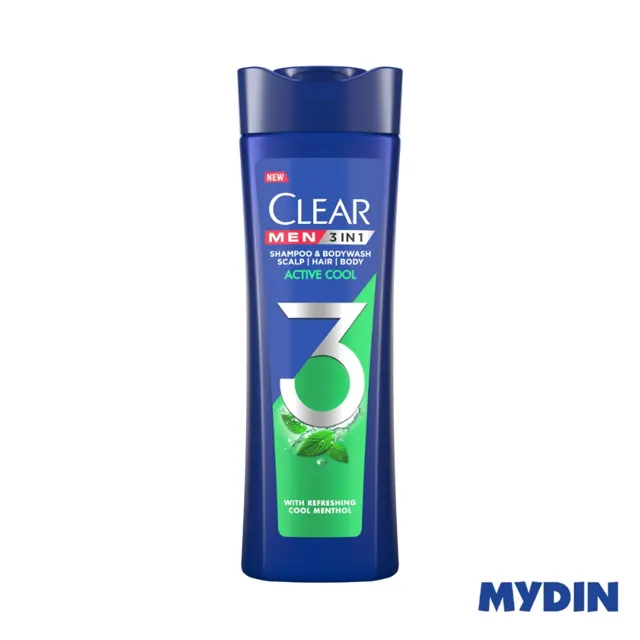 Clear Men Shmp & B/wsh 3i, 333ml, Actv/c