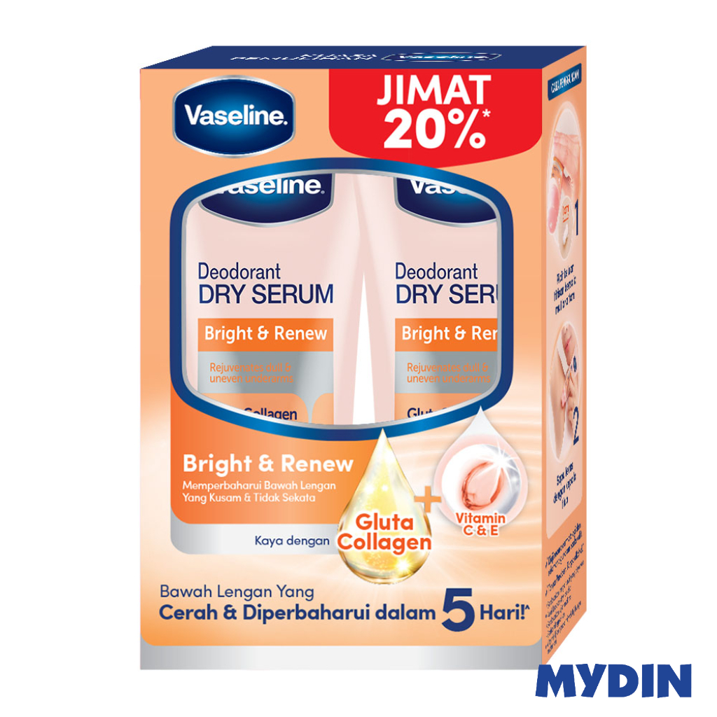 Vaseline Wmn Deo Serum, 45ml, Bht&renew