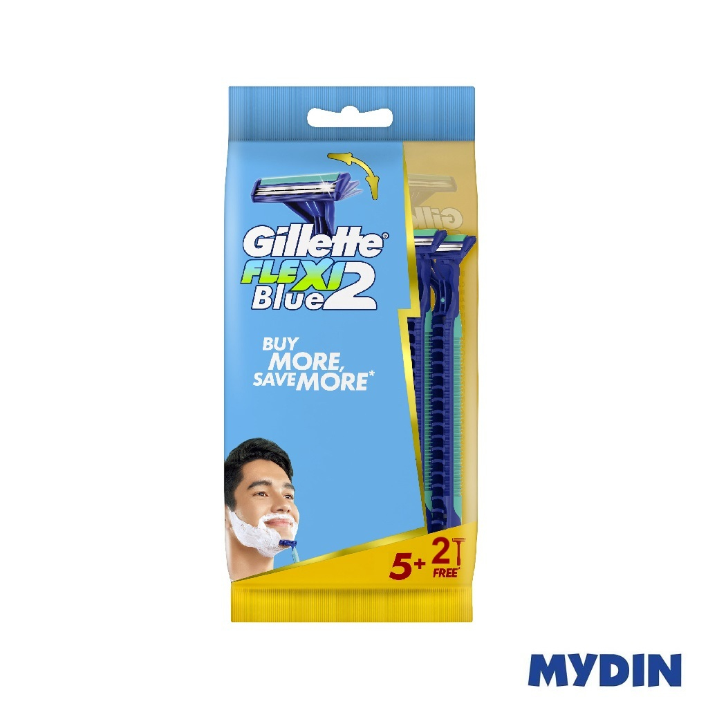 Gillette Blue Ii Rzr P/bg Dsp Flexi 5+2s