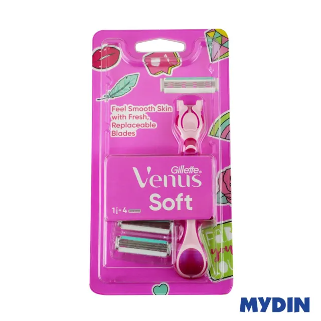 Gillette Venus Soft Razor 1h+4 Refill