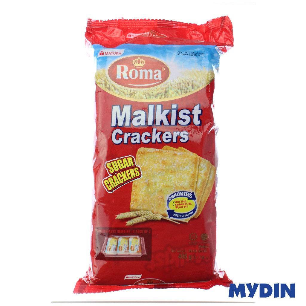 Roma Malkist Sugar Crackers 3×105g