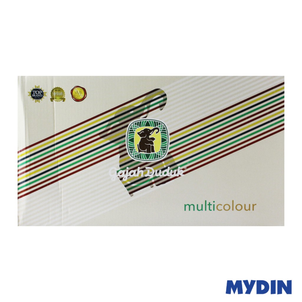 Gajah Duduk Pelikat Multi Colour