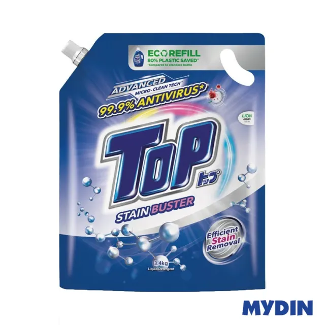 Top Deterg Liq Ref, 3.2kg, S/bstr