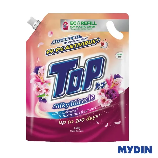 Top Deterg Liq Ref, 3.2kg, Sky/mrcl