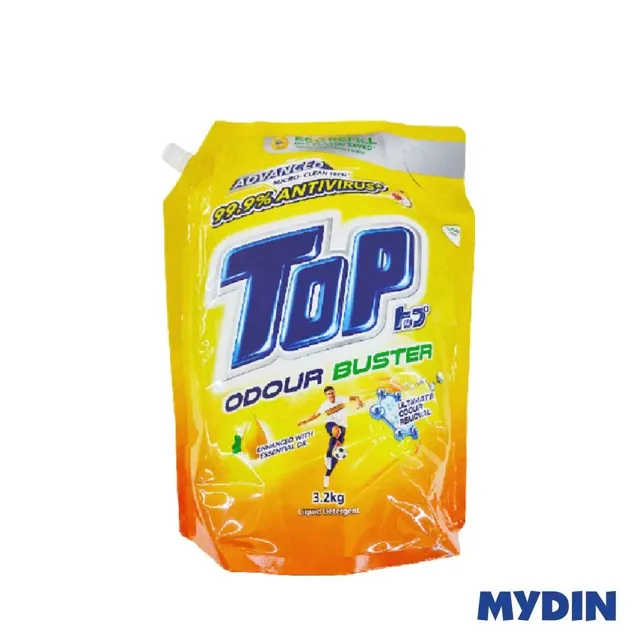 Top Deterg Liq Ref, 3.2kg, Odour Buster