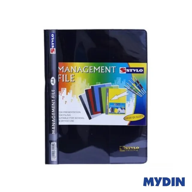 Stylo Pvc Management File, Black