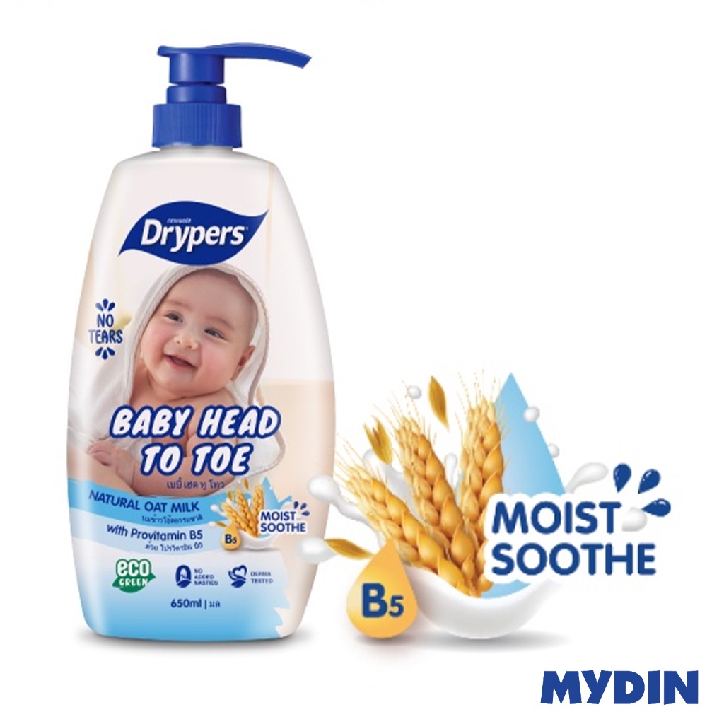 Drypers Baby Htt Bot, 650ml, Oat