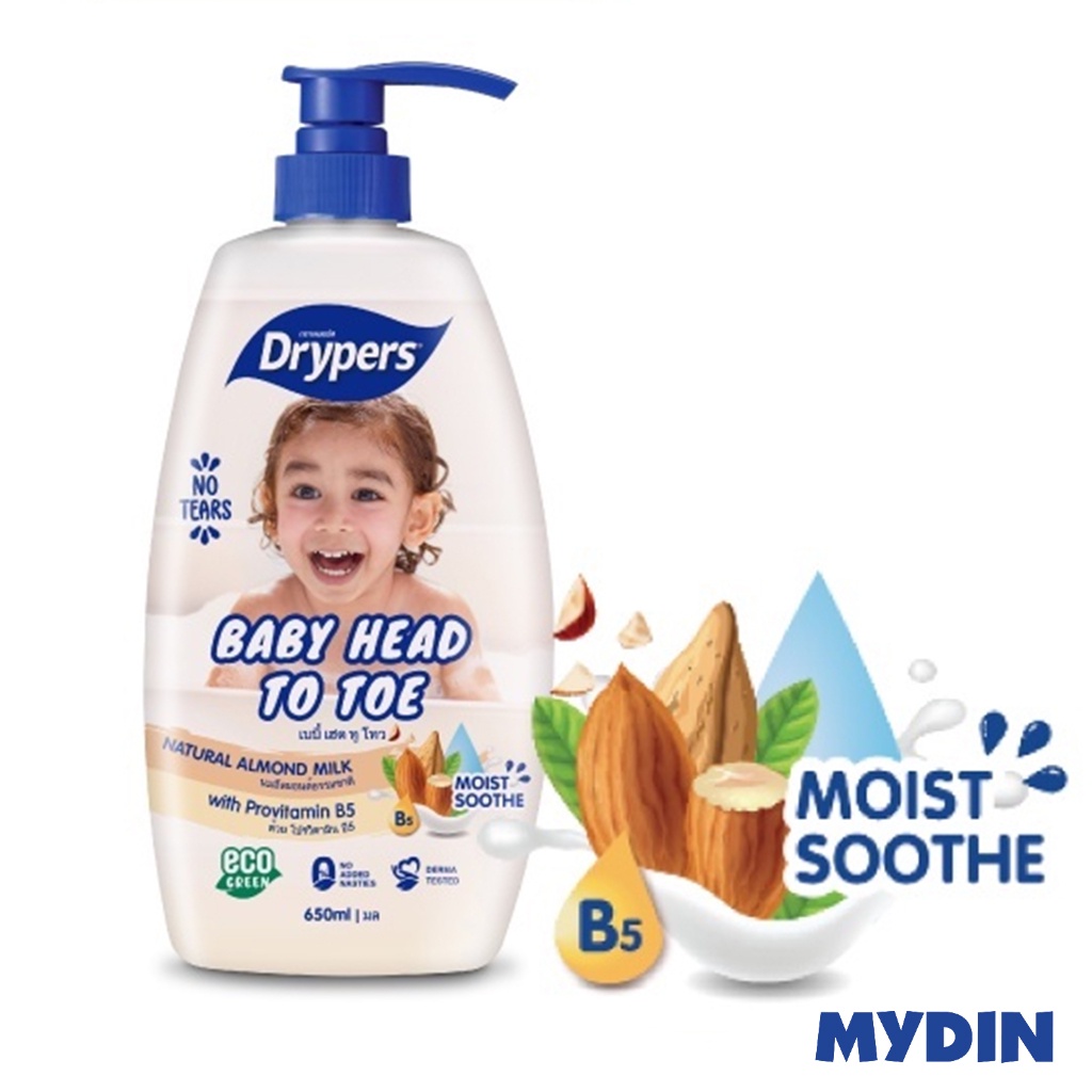Drypers Baby Htt Bot, 650ml, ntrl Br Grp