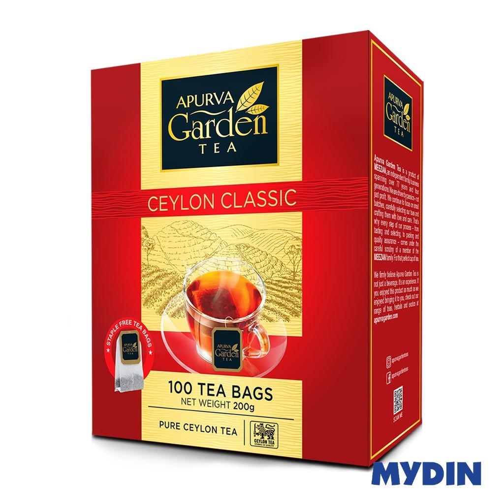 Apurva Tea Bag Classic Ceylon 100×2g