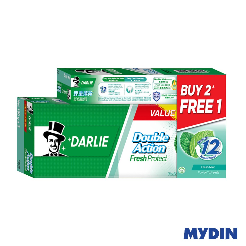 Darlie Dact Fresh Protect 2×180g FOC 80g