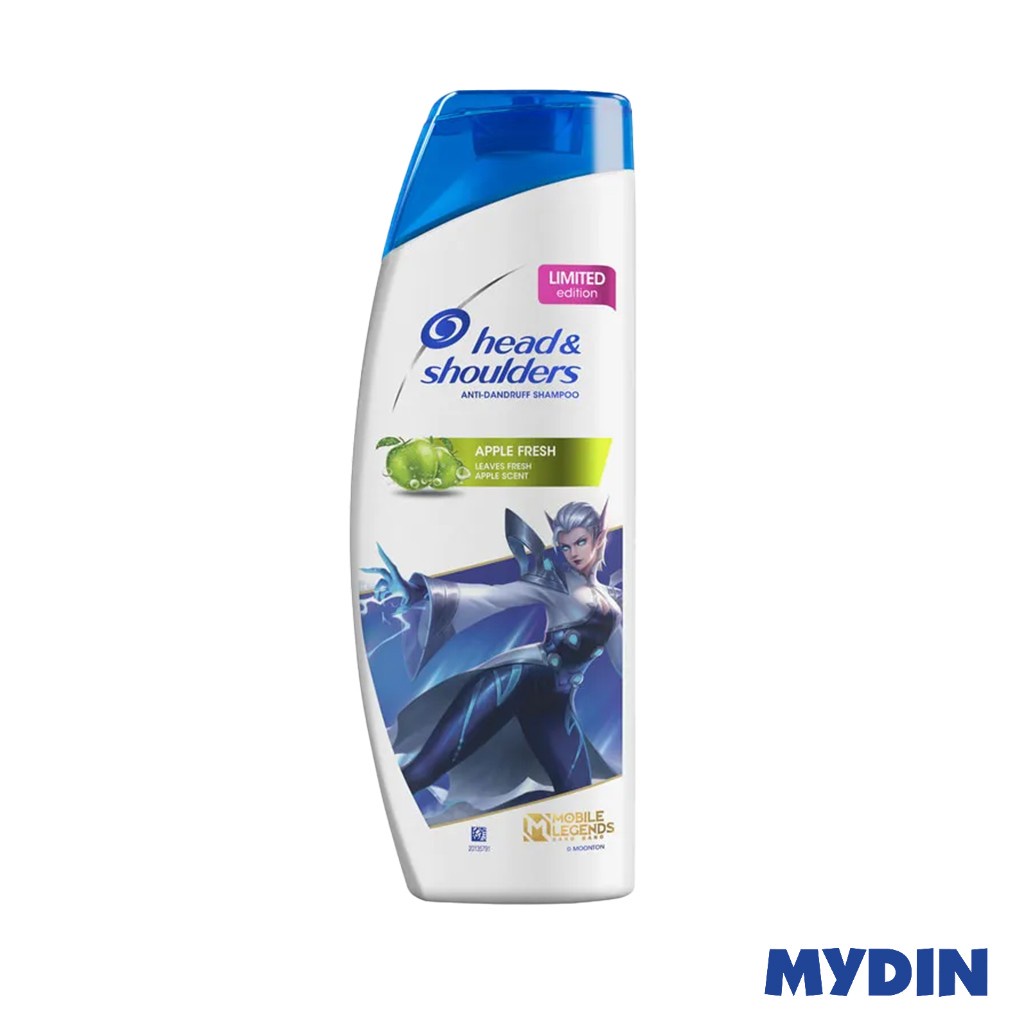 H&s Shampoo Mlbb, 300ml, Apple Fresh