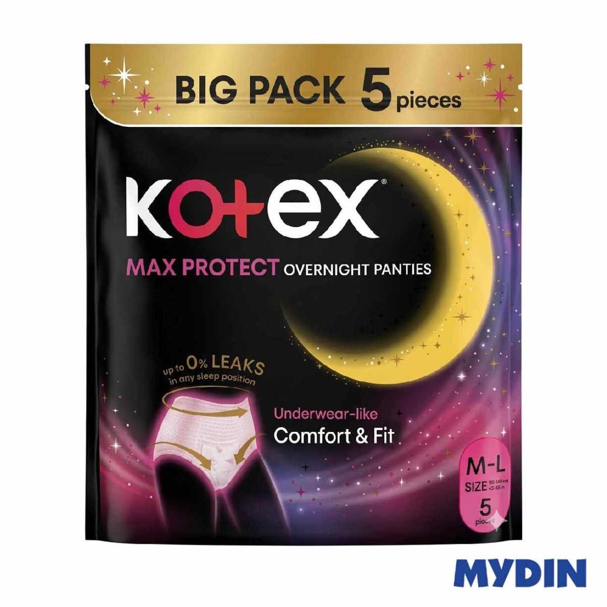 Kotex Overnight Pants M-L 5S