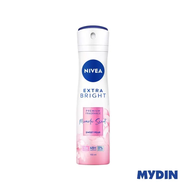 Nivea (f) Deo Spr Ext Brht+pear Lily 150ml