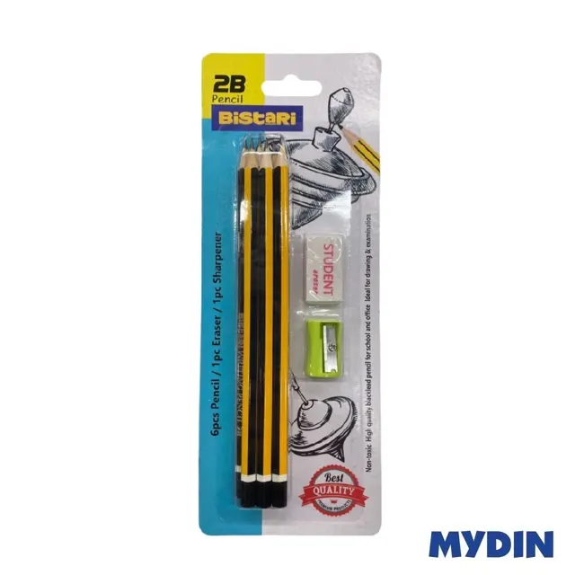 Bistari Pencil 2b Set Btr1502byl