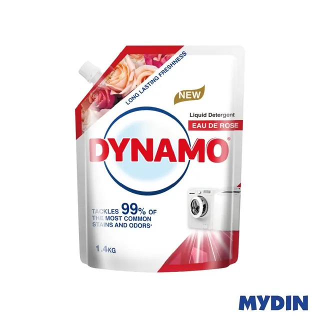 Dynamo Deterg Liq Re, 1.4kg, Eau De Rose