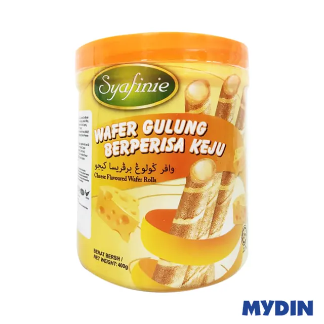 Syafinie Wafer Roll, 400g, Cheese