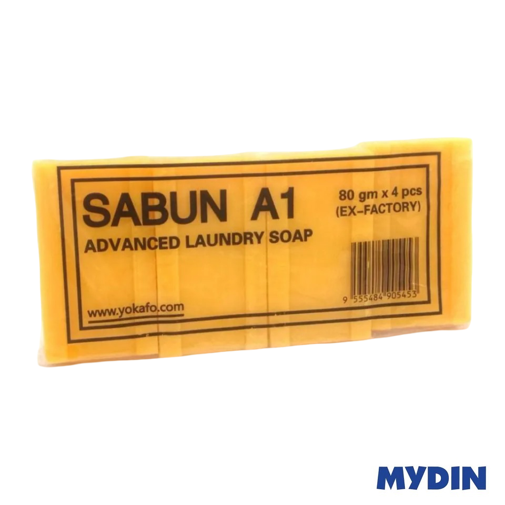 Sabun A1 Laundry Soap 4×80g