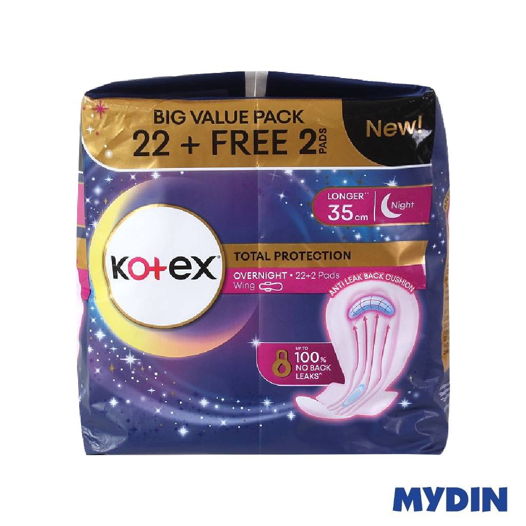 Kotex Ovn Pad Wg Pag E/l 35cm 22 Free 2S