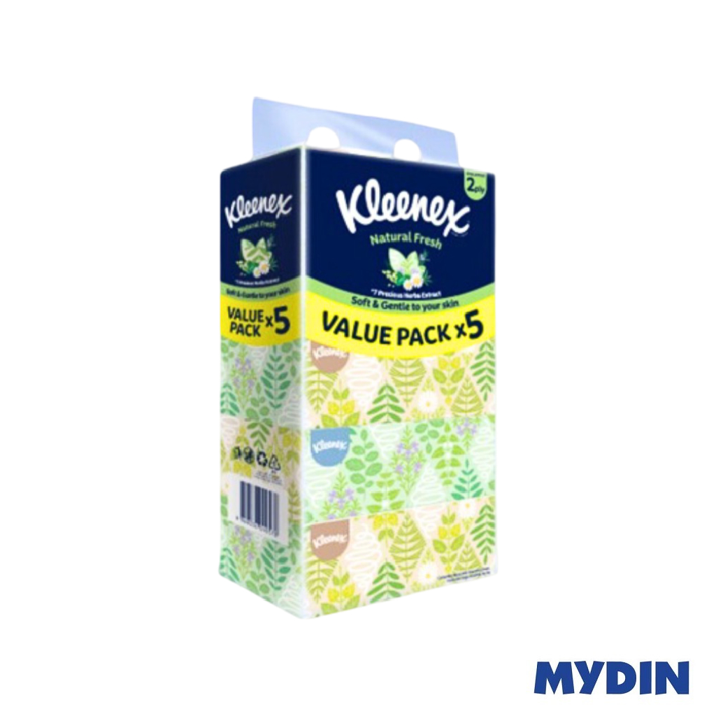 Kleenex Fac Tiss Nat/frsh 120×5 2ply