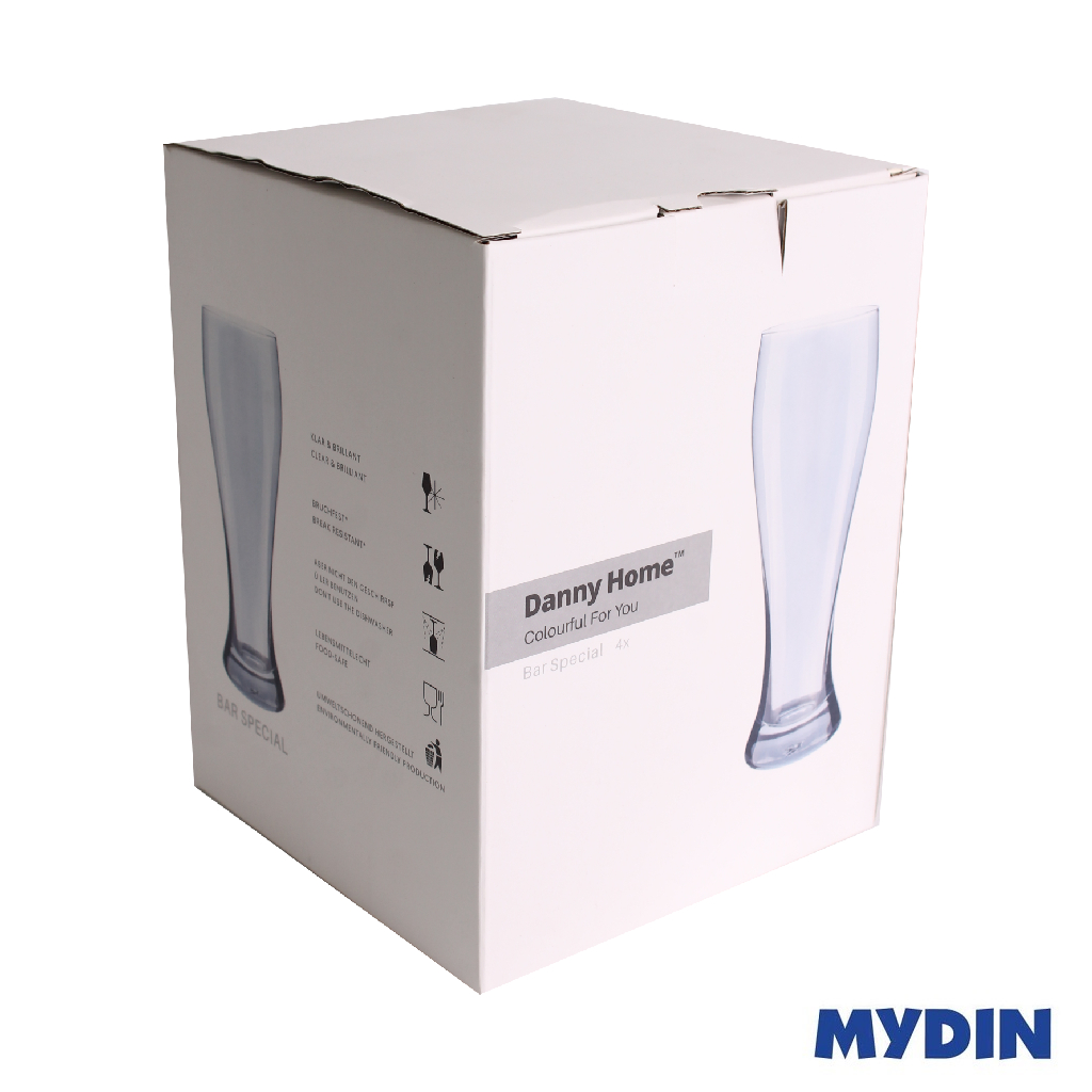 Dhx Glass Tmbl 430ml 4S Grey Cb05-14