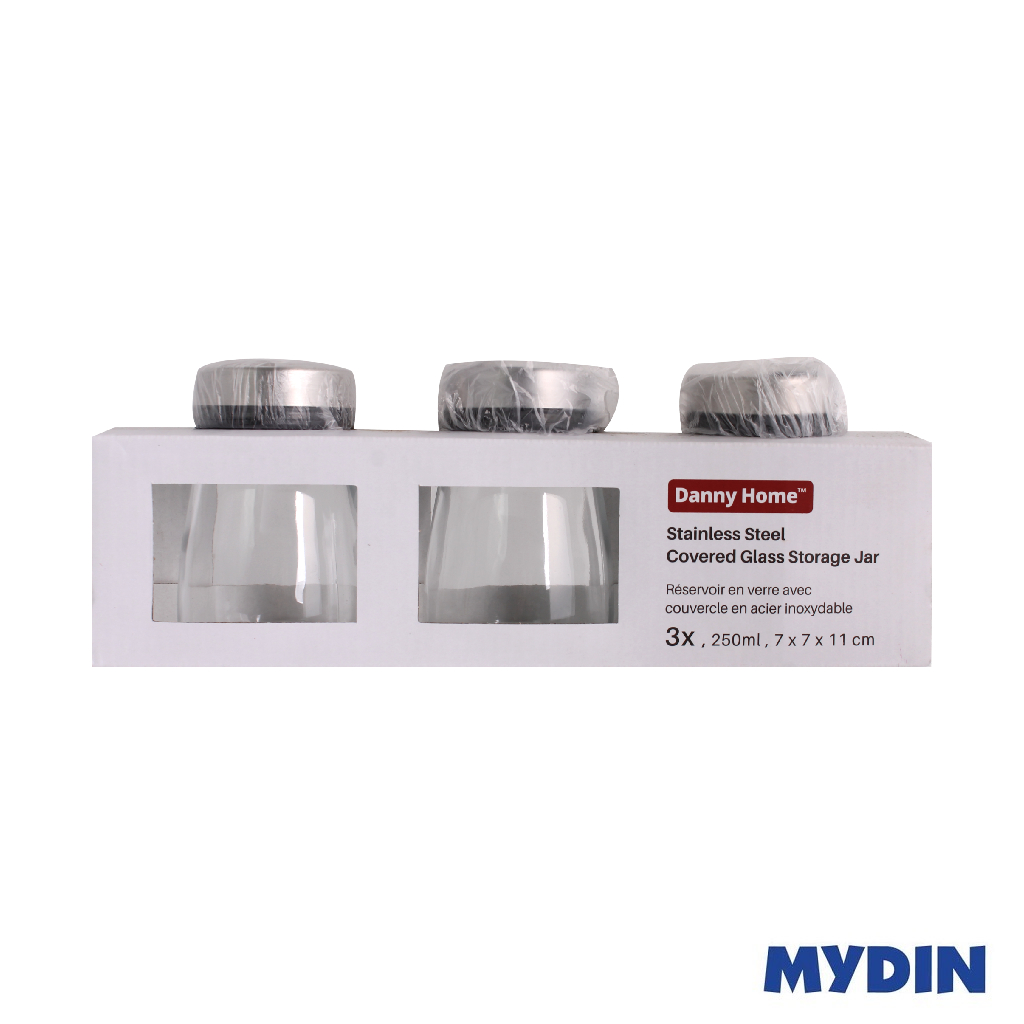 Dhx Glass Canister Set 250ml 3S 1900-48