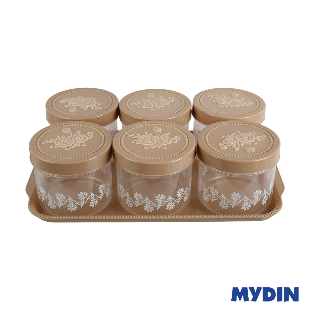 Mydin Canister 740ml 6S Myd840/6-001-Beige