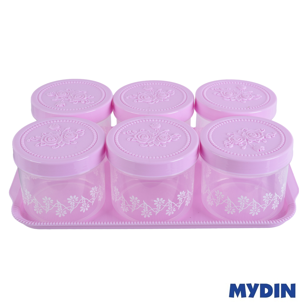 Mydin Canister 740ml 6S Myd840/6-001-Pink