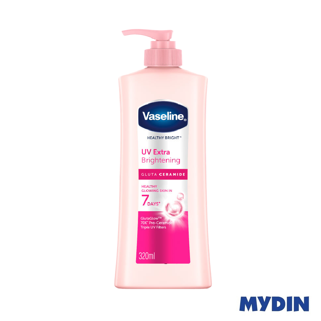 Vaseline B/lot Uv E/brght Gluta E 320ml